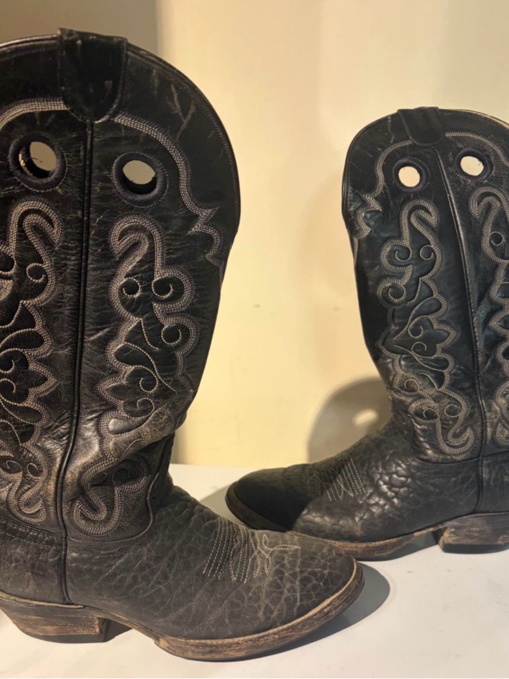 Hondo Classic Black Women's Western Ankle Boots